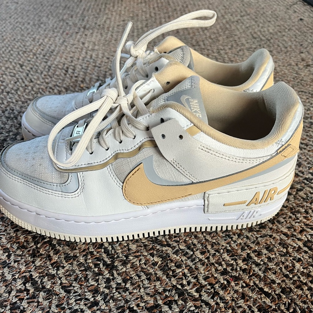 Nike Air Force One Shadow - Blue and Yellow